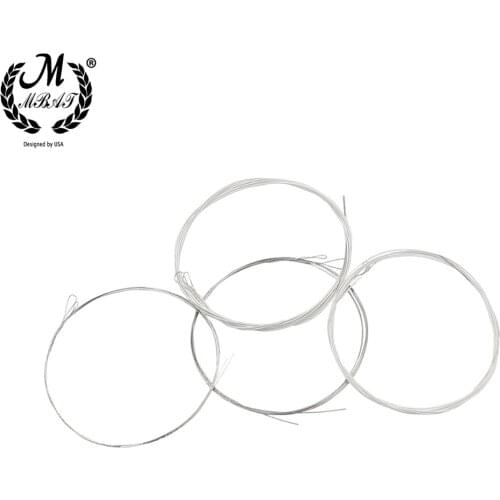 M MBAT Mandolin Strings 4pcs/pack Plated Steel Silver-Plated Copper Alloy Wound Mandolin Stringed Instrument Accessories M100