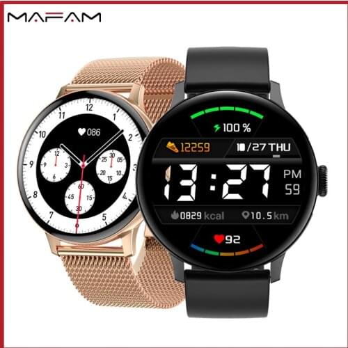 MAFAM 1.19inch DT2+ Smart Watch Bluetooth Call IP68 Waterproof Smartwatch for Men Women Watch Heart Rate Monitor Fitness Tracker