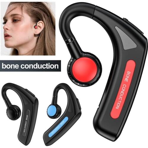 Bone Conduction Earphones Wireless Sports Earpieces Handsfree Headsets with Microphone Single / Double