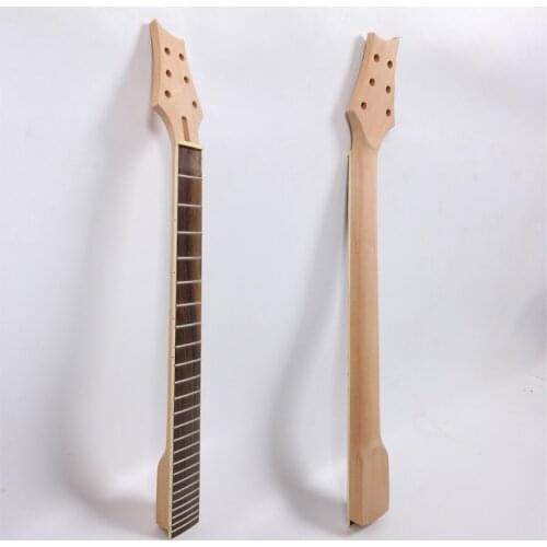 Unfinished Diy Electric Guitar Neck 22 fret 24.75''in mahogany+Rosewood fretboard Replacement Guitar Parts