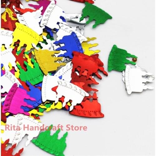 New 12*14mm 1000pcs /lot Birthday Cake Flat Sequin Sewing,Wedding Craft,Women Kids DIY Garment Accessory SWH02