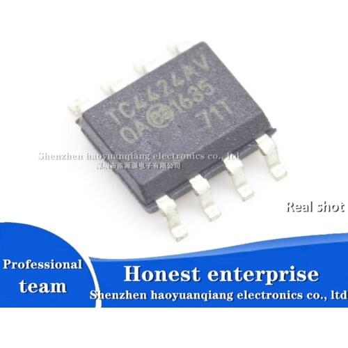 1PCS original authentic patch TC4424AVOA713 TC4424AV SOIC-8 MOSFET dual driver chip