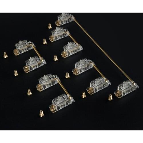 Clear PCB Stabilizer with Screw PCB mounted stabs transparent screws stab for 6.25u 7u spacebar 60% full keyboard