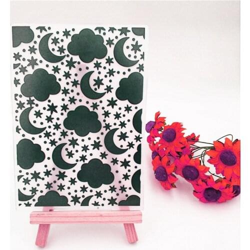 Easter plastic cloud template craft card making paper card album wedding decoration scraping Embossing folders