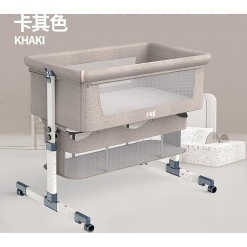 Baby bed newborn photography bed bumper removable Crib Foldable High and Low AdjustingFor newborn baby barrier bed child