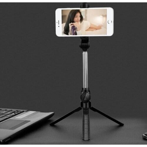 3-in-1 selfie stick Bluetooth mini tripod live broadcast stand portable Bluetoothselfie stick for iPhone XR 8 X 7 6s Plus Xiaomi