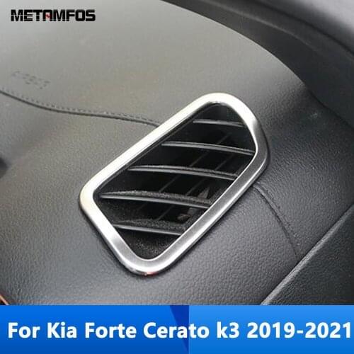 For Kia Forte Cerato k3 2019 2020 2021 Front Upper AC Air Condition Vent Outlet Cover Trim Sticker Inner Accessories Car Styling