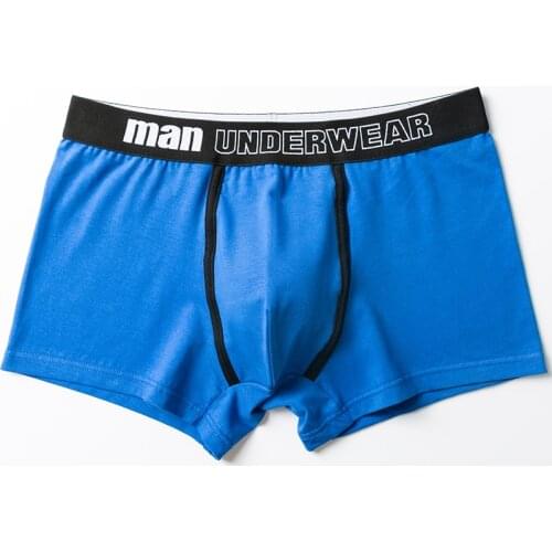 High Quality Male Cotton Underwear Men European Plus Size Mens Boxers Underpants Solid Color Breathable Man Panties Lingerie