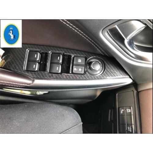 Yimaautotrims Inner Door Armrest Window Switch Control Panel Auto Accessories Cover Trim For Mazda 6 Sedan & Wagon 2016 2017