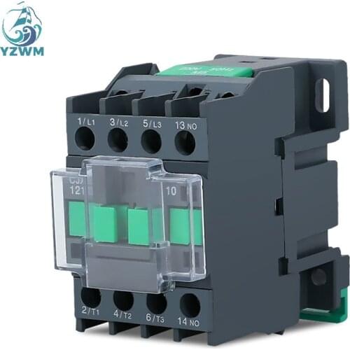 YZWM AC Contactor Cjx2-1810 1801 Dust Proof Three Phase 24V 36V 48V 110V 220V 380V