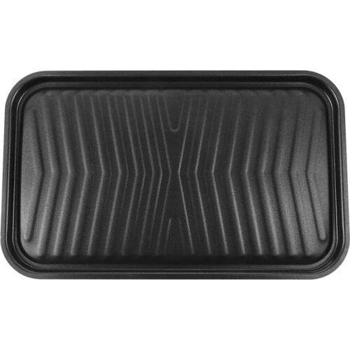 1pc Barbecue Dish Thick Steel Plate Roast Meat BBQ Accessories BBQ Grill Pan Barbecue Grill Plate For Home Outdoor BBQ Tool