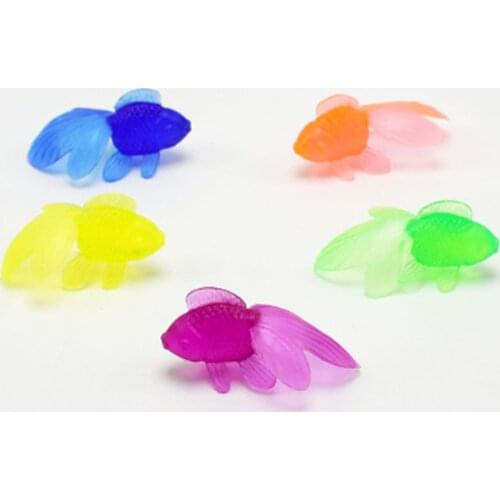 1 pcs Colorful Simulation Goldfish Model Toy Costume Twisting Little Toys - Random Color