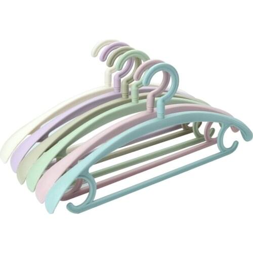10PCS/Set Non-slip Dry Clothes Hanger Creative Windproof Practical Wardrobe Adult Children Dress Storage Rack Multifunction Hook