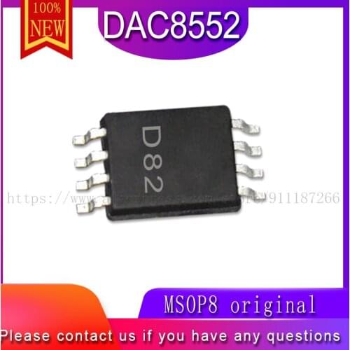 2Pcs/lot 100% New&original DAC8552 DAC8552IDGKR D82 MSOP8