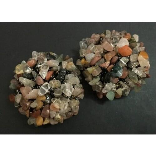 50mm 3pcs/lot Beautiful Broken jade bottons Cashmere Wool Coat Luxury Leather Buckle High-end Clothing Buttons Sewing Free Ship