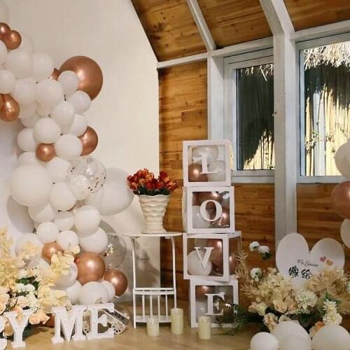 Baby Shower Decorations Boy Girl Transparent Box First Birthday Party Decorations Mariage Wedding Decoration Babyshower