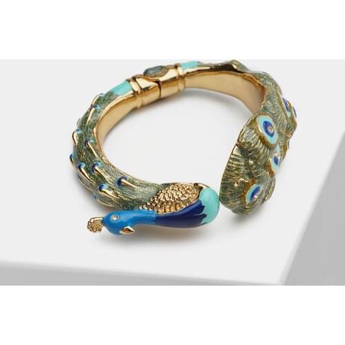 Amorita boutique New fashion peacock Exquisite Bangles for womens