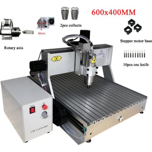 2200W 1500W 800W wood router ly cnc 6040 metal engraving machine 4axis usb port Mach3 3axis milling machine for aluminum steel