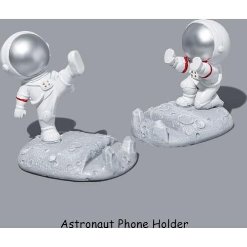 Astronaut Phone Holder Resin Cell Stand Bracket Desk Memo Photo Organizer Kids Gift Toy Office Table Decoration Stationery F615