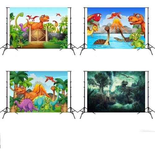 Dinosaur Photography Background Zoo Park Theme Forest Children Backdrop Photocall Photo Studio Professional