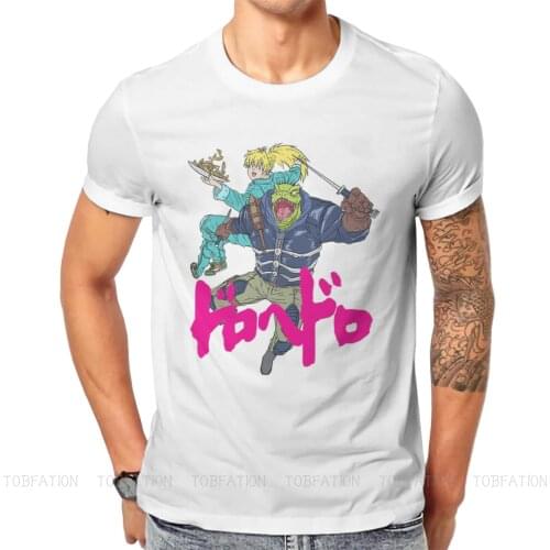 Dorohedoro Japanese Manga Series Lizard Warrior Classic T Shirt Harajuku Graphic High Quality Tshirt Big Size O-Neck Men Tshirts