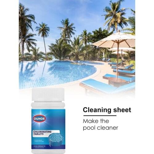Pool Chlorinating Tablet Swimming Pool Cleaning Effervescent Instant Disinfections Sheet For Tub Spa Water Pool Accessories