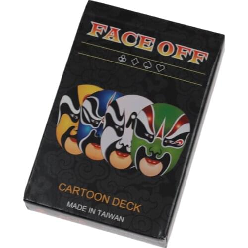 Face Off Card Cartoon Deck Face Change Magie Props Gimmick Magic Tricks Magician Close up Magia Classic Toys Games Easy To Do