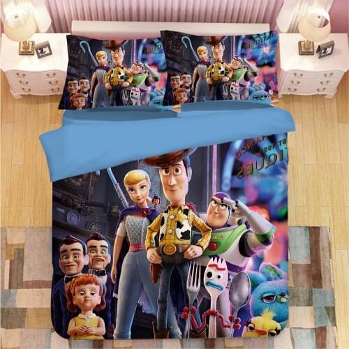 Disney Toy Story Buzz Lightyear Pixar Bedding Set Bed Linen Pillowcases Home Textile Single Queen King Boys Adult Duvet Cover