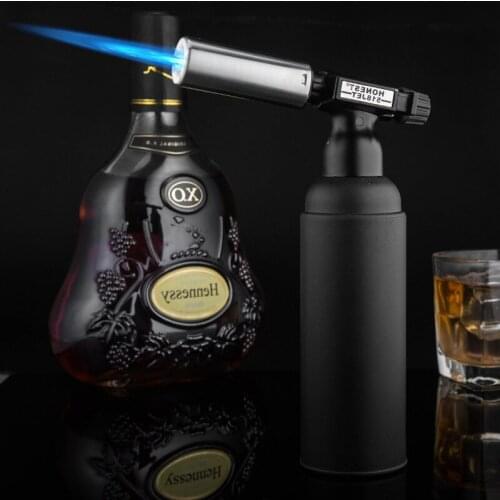 Kitchen Spray Gun Pistol Torch Jet Lighter Turbo Outdoor Double Flame Baking BBQ Pipe Gas Windproof Camping Butane Cigar Lighter