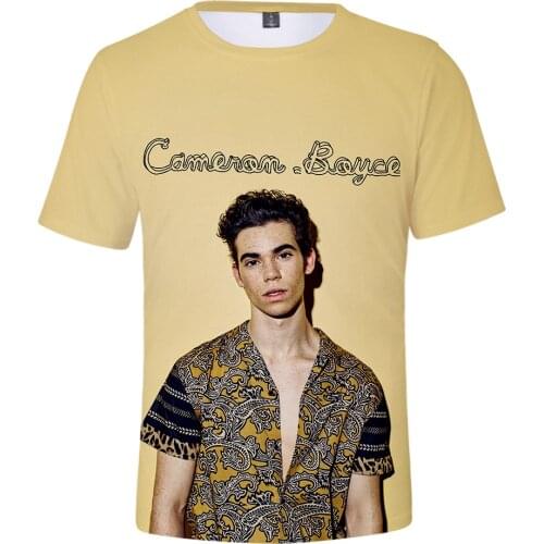 Fashion new hot 3D Actor Popular Cameron Boyce t shirt Men Women Summer Short Sleeve casual T shirt Cameron Boyce boys Tops Tees