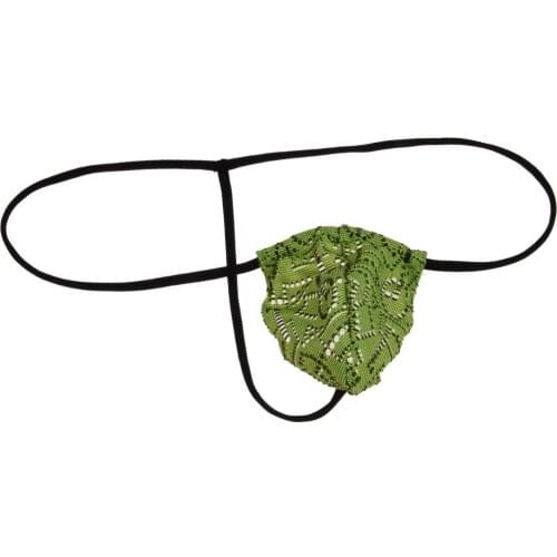 Micro String Sexy Bikini Gay Underwear Mens Thongs and g Strings Elastic Nylon Fashion Jacquard Charming Protruding Pouch