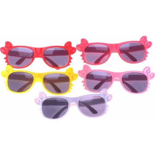 2021 New Pattern Small Bow Glasses Fit 18Inch American 43cm Baby Doll Clothes Accessories,Girls Toys,GeneratioN