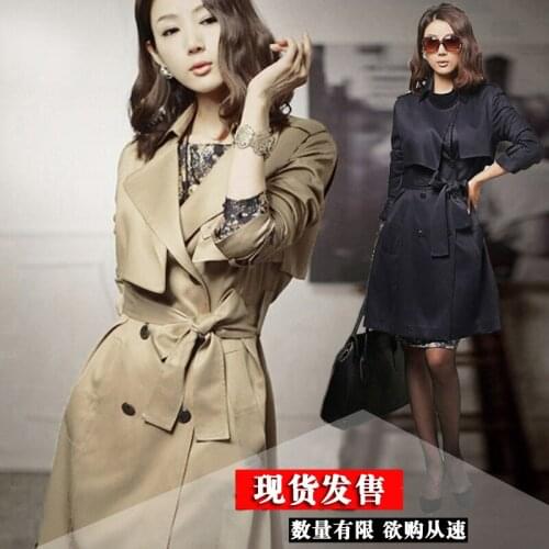 New Spring Fashion Casual Womens Trench Coat Long Outerwear Women Loose Clothes For Lady Good Quality Large Size Coatss-4xl