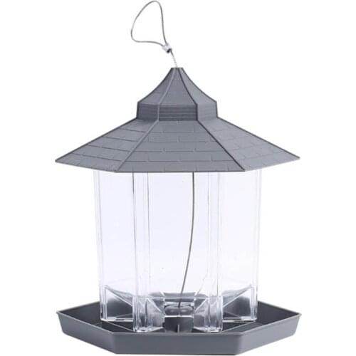 Panorama Bird Feeder Plastic Wild Bird Feeder for Garden Decoration Outdoor Bird
