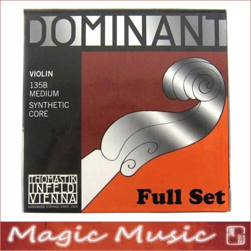 Free shipping! Full Set Thomastik Dominant 135B Medium Violin Strings 4/4, Made in Austria, Full Set Including G D A E strings