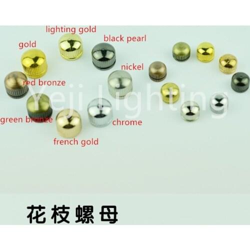 Ceiling lamp ceiling rose lamp base M4 M5 screw cap gear screw cap nut decoration lighting accessories Decorative nuts