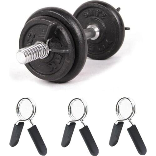 Dumbbell Barbell Spring Lock Collars Spring Clip Collars 25mm/28mm/30mm Bar Clip Clamps for Dumbbell Barbell Spring Lock Collar