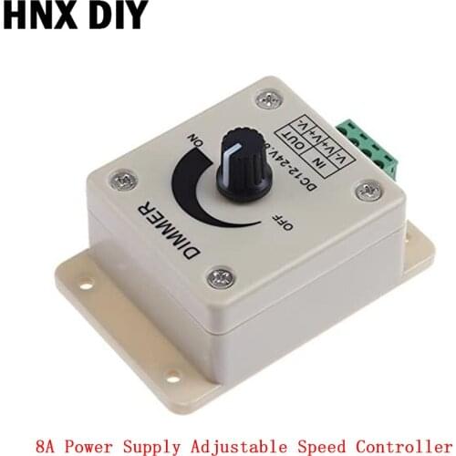 Voltage Regulator DC-DC Voltage Stabilizer 8A Power Supply Adjustable Speed Controller DC 12V LED Dimmer 12 V