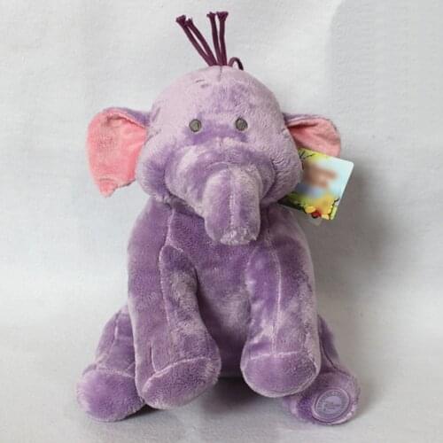 Sitting 35cm Pooh Bear Friends Lumpy Heffalump Plush Doll Cute Stuffed Animals Purple Elephant Toys For Kids Gifts