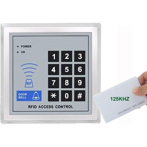 Smar Biometric IP65 Waterproof Card Reader Card Access Control Panel Standalone 13.56MHZ Card Door Access Control System