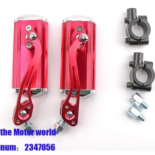 Universal CNC pink Handle Bar End Rearview Side Mirrors 3"Round 7/8" 50mm Custom For Honda Yamaha Kawasaki Suzuki Motorcycle