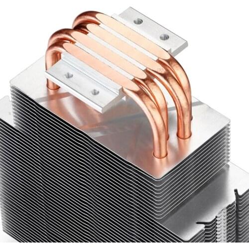 High Efficient CPU Radiator for intel/amd/LGA Blue LED Chassis Radiator 4 Heatpipes CPU Air Cooler Silent PWM Fan