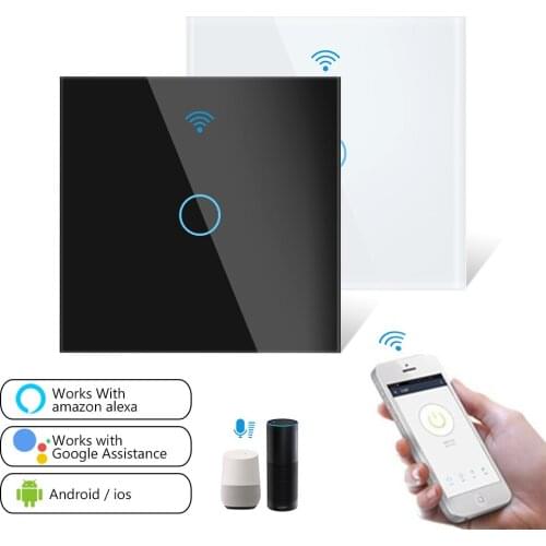 1/2/3 Gang Panel Touch LED Light Smart APP Remote WIFI Wall Switches House Life For Home Voice Control Wireless Alexa Google