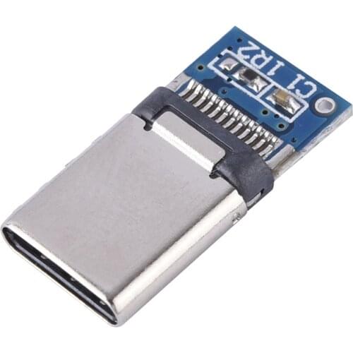 10pcs/Lot USB 3.1 Type C Connector 12PIN Fast Charging Male Socket Receptacle Adapter To Solder Wire & Cable PCB Board Module