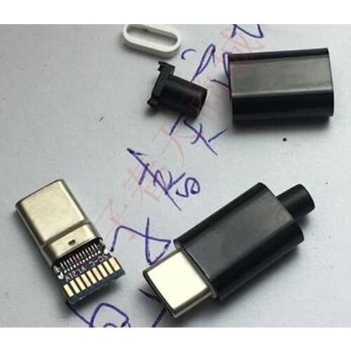 50sets/lot Micro USB Type C 3.1 usb Charging Data Connector Tail Charging Plug