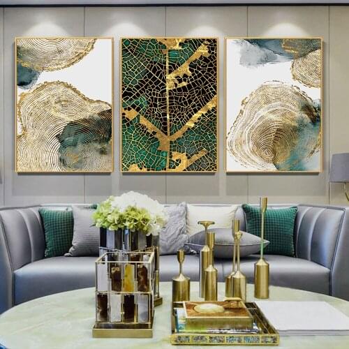 Leaf And Trunk Texture Abstract Wall Art Canvas Poster Print Nordic Decorative Picture Painting Modern Living Room Decor