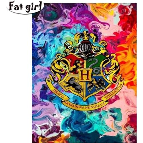 DIY Diamond Painting 5D Harry Totem Medal Diamond Embroidery Rhinestones Mosaic Cross Stitch Handmade Christmas Gift Home Decor