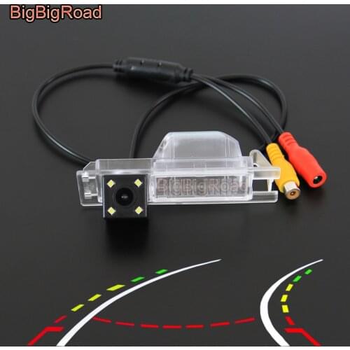 BigBigRoad Car Intelligent Dynamic Trajectory Tracks Rear View CCD Camera For Opel Zafira Insignia Astra H J Corsa Meriva Vectra