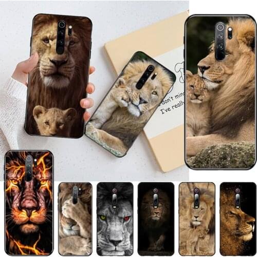 Lion Alpha Male Coque Shell Phone Case for Redmi Note 9 8 8T 8A 7 6 6A Go Pro Max Redmi 9 K20 4X