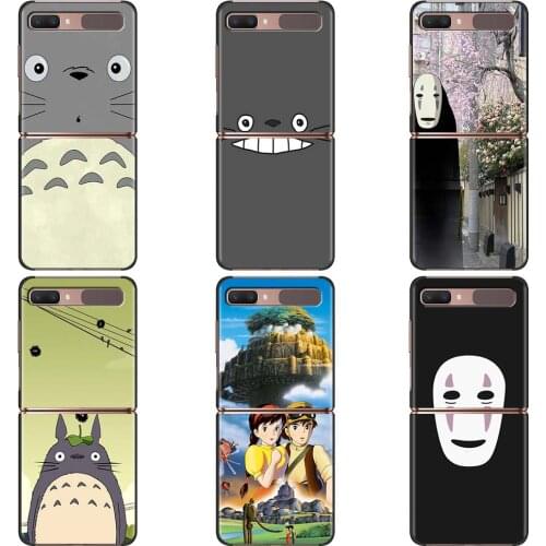 Miyazaki Hayao Totoro Case for Samsung Galaxy Z Flip Back Cover For Galaxy ZFlip 5G 6.7" Phone Shell Coque Housing Funda Bumper